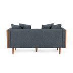 Borah Tufted Loveseat with Accent Pillows by Christopher Knight Home