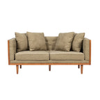 Borah Tufted Loveseat with Accent Pillows by Christopher Knight Home
