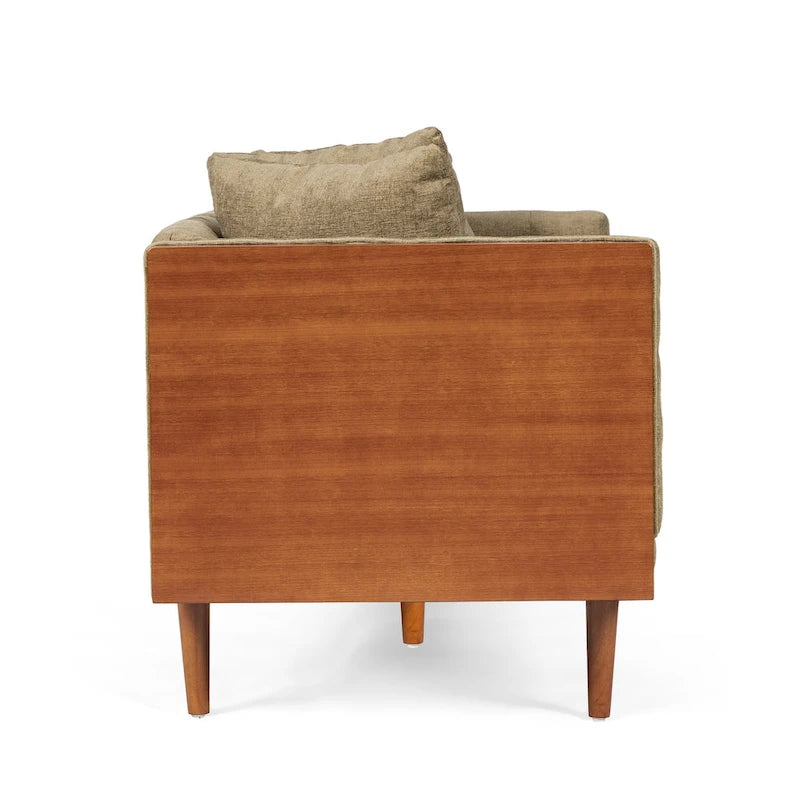Borah Tufted Loveseat with Accent Pillows by Christopher Knight Home