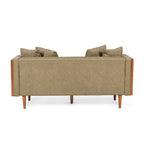 Borah Tufted Loveseat with Accent Pillows by Christopher Knight Home