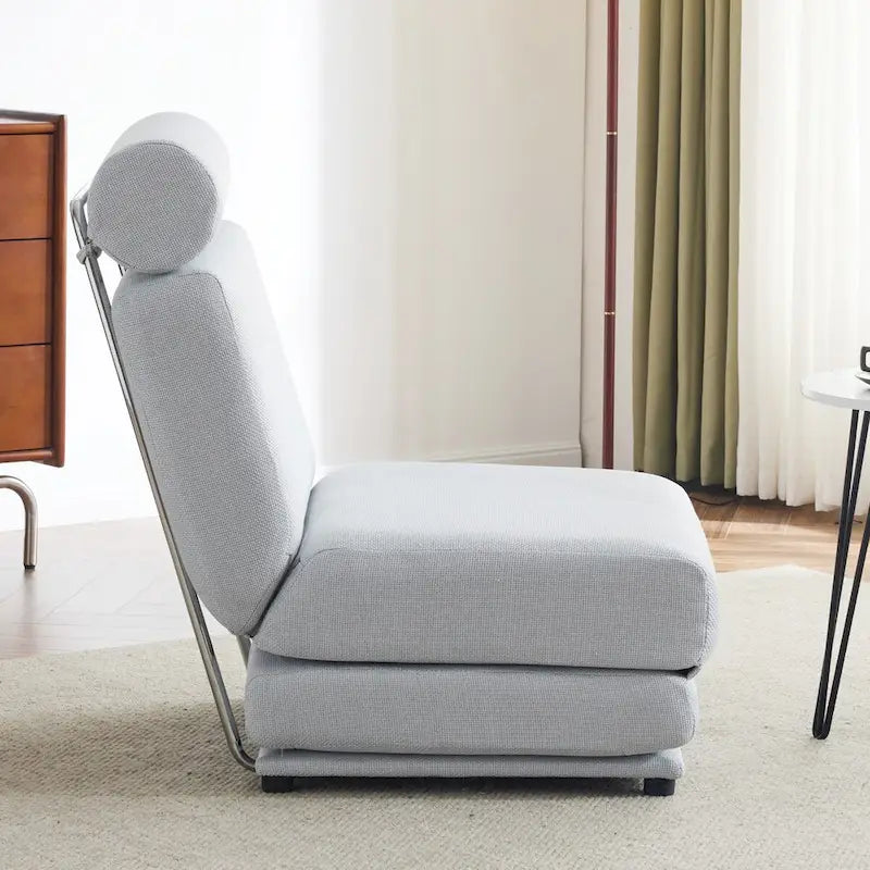 Single Sofa Chair Foldable Bed with Pillow,Portable Sofa Bed,Sofa Chair,Made of Breathable and Wearable Linen