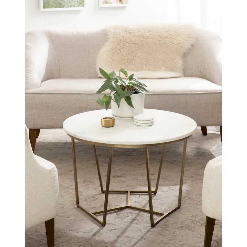 Kate and Laurel Solvay Wood and Metal Coffee Table