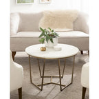 Kate and Laurel Solvay Wood and Metal Coffee Table