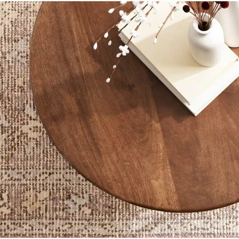 Kate and Laurel Solvay Wood and Metal Coffee Table