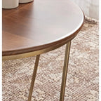 Kate and Laurel Solvay Wood and Metal Coffee Table