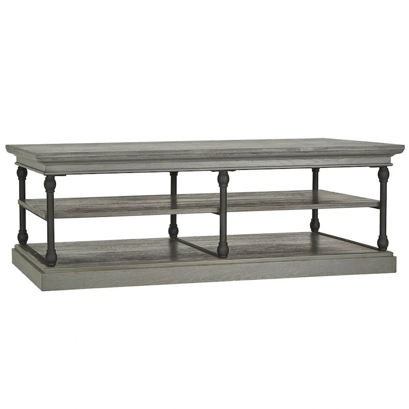 Barnstone Cornice Rectangle Storage Shelf Coffee Table by iNSPIRE Q Artisan