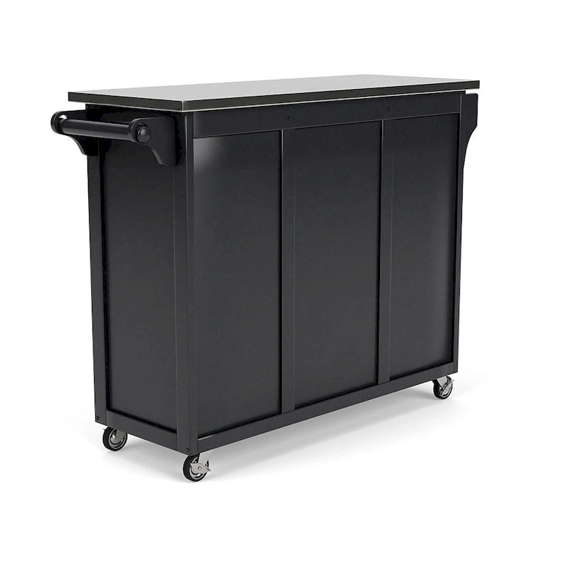 Create-a-Cart Black Kitchen Cart