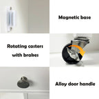 Kitchen Rolling Trolley Cart with Adjustable Shelves and Towel Rack