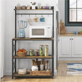 Yaheetech 4-Tier Storage Shelf Kitchen baker's Microwave Oven Stand