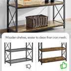 Yaheetech 4-Tier Storage Shelf Kitchen baker's Microwave Oven Stand