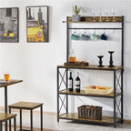 Yaheetech 4-Tier Storage Shelf Kitchen baker's Microwave Oven Stand