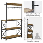 Yaheetech 4-Tier Storage Shelf Kitchen baker's Microwave Oven Stand