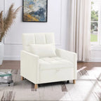 Convertible Sleeper Sofa Chair Bed, Adjustable Chair with Pillow, Multi-Functional Sleeper Chair