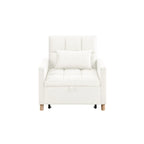 Convertible Sleeper Sofa Chair Bed, Adjustable Chair with Pillow, Multi-Functional Sleeper Chair