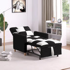 Convertible Sleeper Sofa Chair Bed, Adjustable Chair with Pillow, Multi-Functional Sleeper Chair