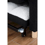 Convertible Sleeper Sofa Chair Bed, Adjustable Chair with Pillow, Multi-Functional Sleeper Chair