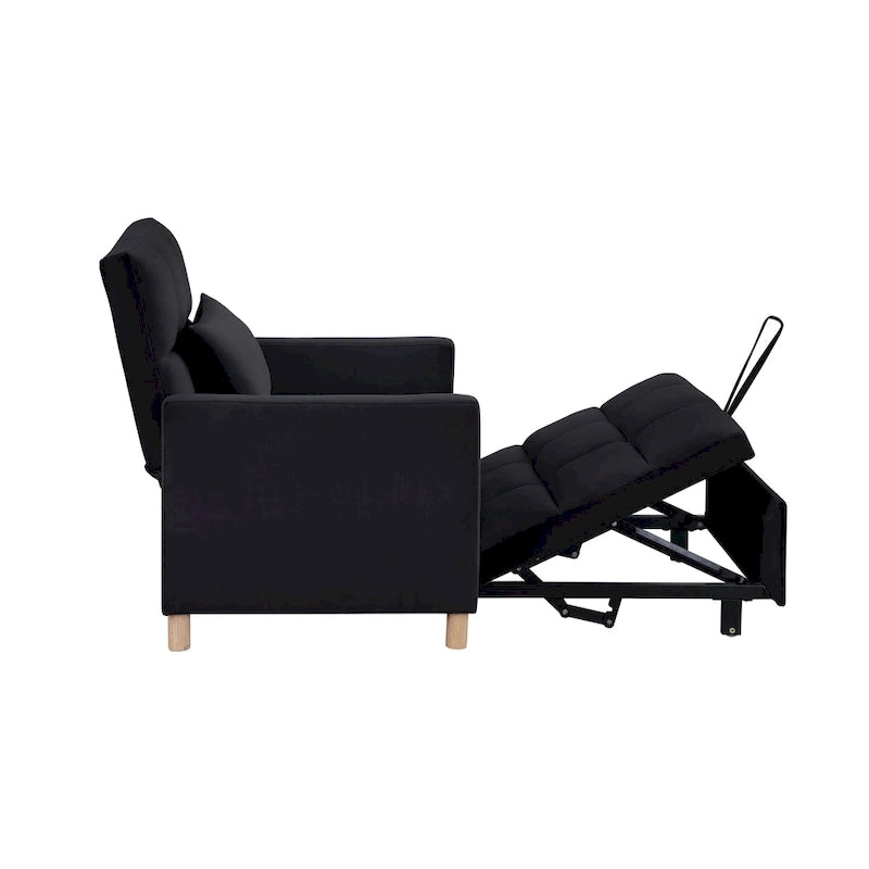 Convertible Sleeper Sofa Chair Bed, Adjustable Chair with Pillow, Multi-Functional Sleeper Chair
