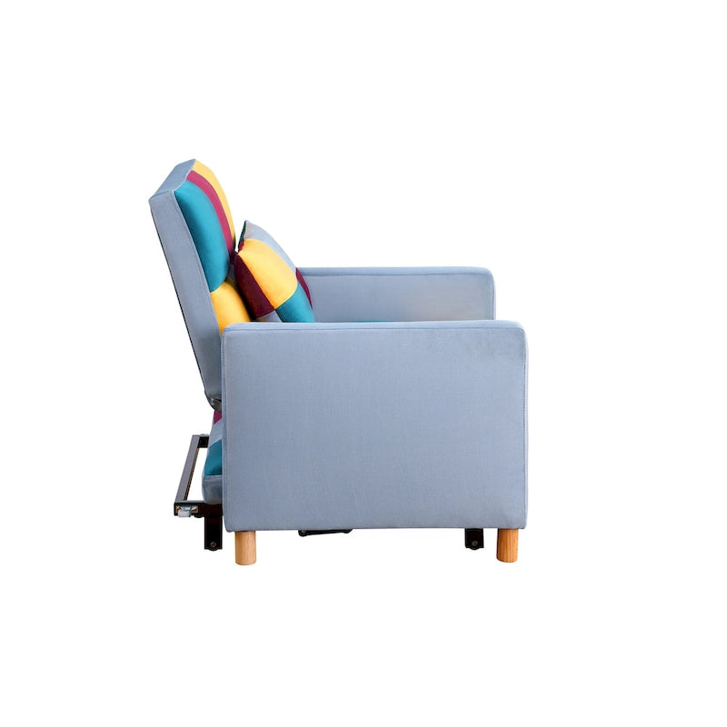 Convertible Sleeper Sofa Chair Bed, Adjustable Chair with Pillow, Multi-Functional Sleeper Chair