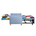 Convertible Sleeper Sofa Chair Bed, Adjustable Chair with Pillow, Multi-Functional Sleeper Chair