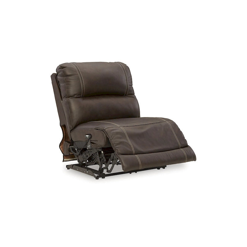 Signature Design by Ashley Dunleith Brown 5-Piece Power Reclining Sectional - 123W x 123D x 43H