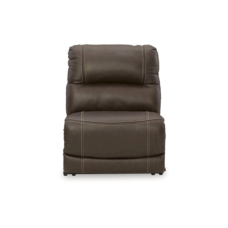 Signature Design by Ashley Dunleith Brown 5-Piece Power Reclining Sectional - 123W x 123D x 43H