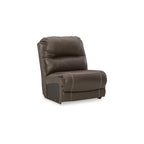 Signature Design by Ashley Dunleith Brown 5-Piece Power Reclining Sectional - 123W x 123D x 43H