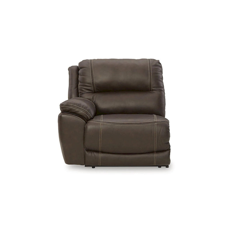 Signature Design by Ashley Dunleith Brown 5-Piece Power Reclining Sectional - 123W x 123D x 43H