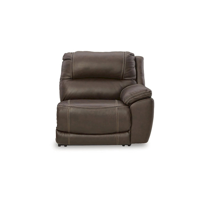Signature Design by Ashley Dunleith Brown 5-Piece Power Reclining Sectional - 123W x 123D x 43H