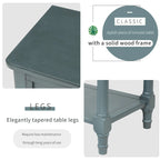 Narrow Console Table Slim Sofa Table with 3 Drawers and Bottom Shelf