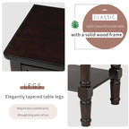 Narrow Console Table Slim Sofa Table with 3 Drawers and Bottom Shelf