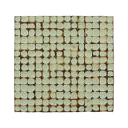 Juliette Distressed Natural Coconut Cube Accent Table by East at Main