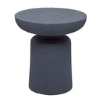Magnesium Oxide Outdoor Accent Table - Dark Gray or White - Roche River Decor