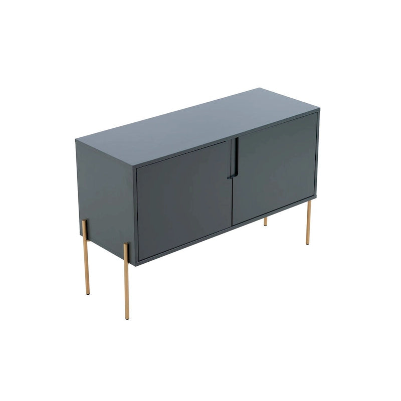Green Cupboard Console Table with Storage, Sideboard Buffet Table for Living Room & Kitchen - 48.4 inch