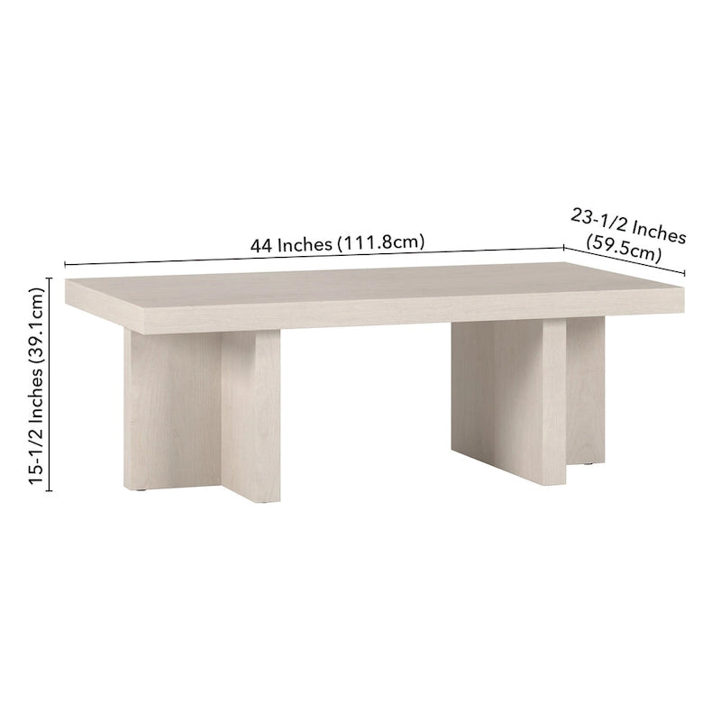 Dimitra 44 Wide Rectangular Coffee Table - 44 Wide