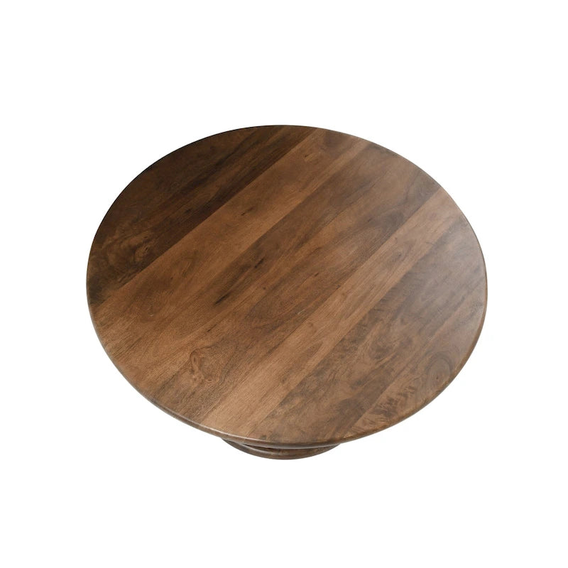 Berns Solid Wood Pedestal Coffee Table