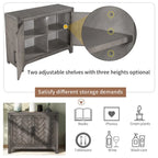 Modern Console Table Sofa Table for Living Room with 2 Shelves