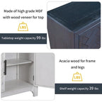 Modern Console Table Sofa Table for Living Room with 2 Shelves