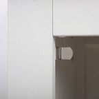 Set of 2 Industrial Nightstand Bedside End Table with Door