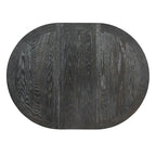 Extendable Round Dining Table - Oak Finish - Seats 4-6