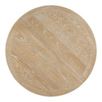 Extendable Round Dining Table - Oak Finish - Seats 4-6