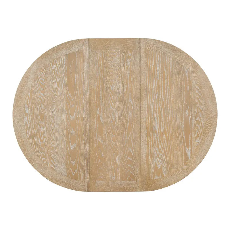 Extendable Round Dining Table - Oak Finish - Seats 4-6