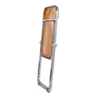 Acrylic Folding Dining Chair with Chrome Frame Set of 4 Lawrence Series by LeisureMod