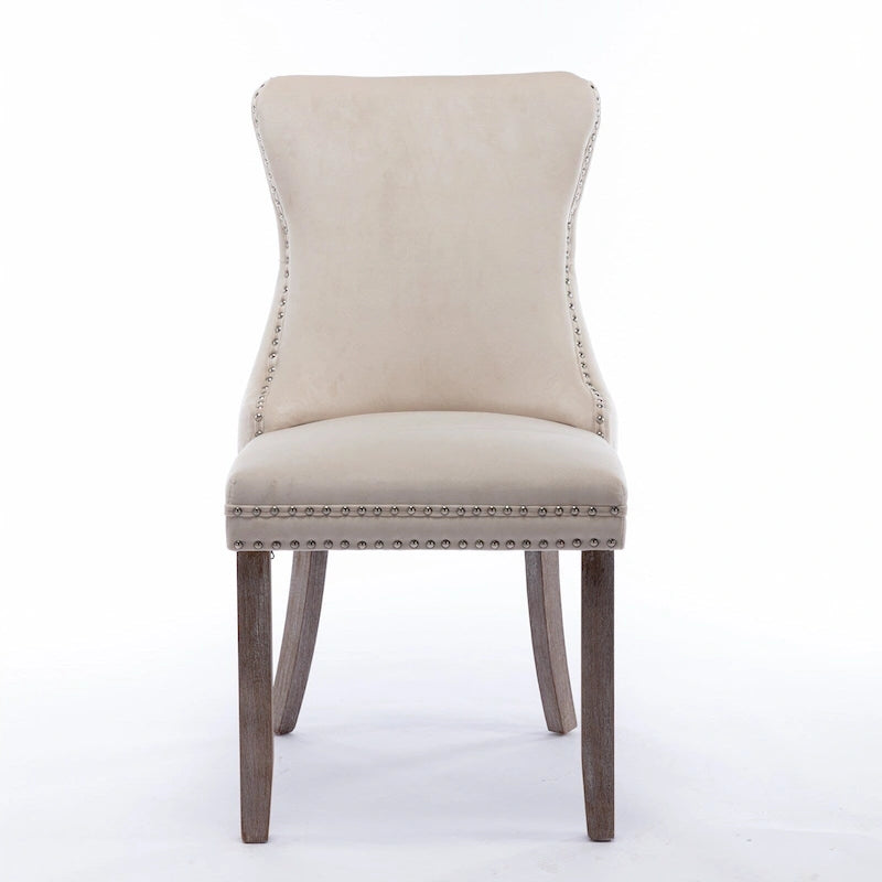 Upholstered Wing-Back Dining Chair Set Of 2