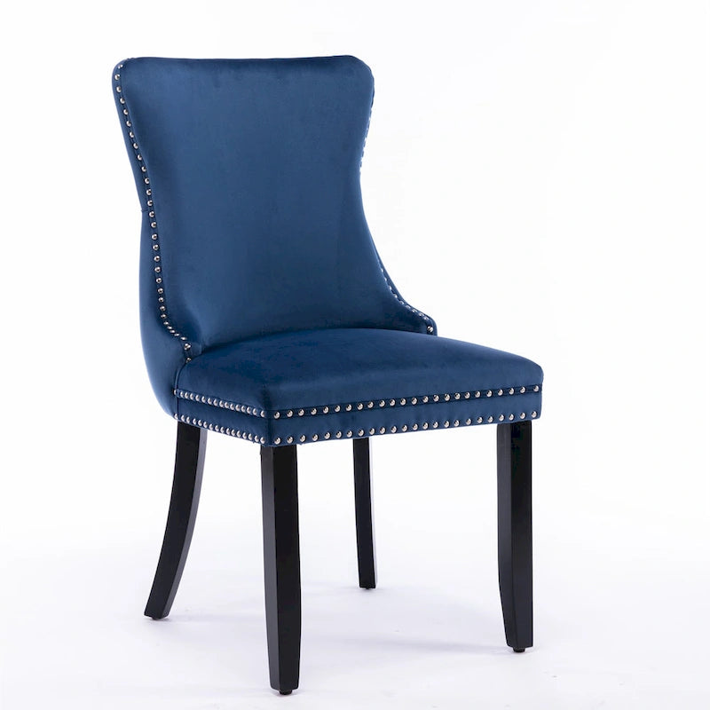 Upholstered Wing-Back Dining Chair Set Of 2