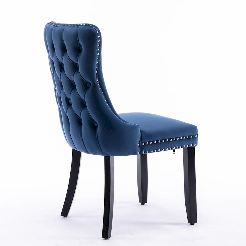 Upholstered Wing-Back Dining Chair Set Of 2