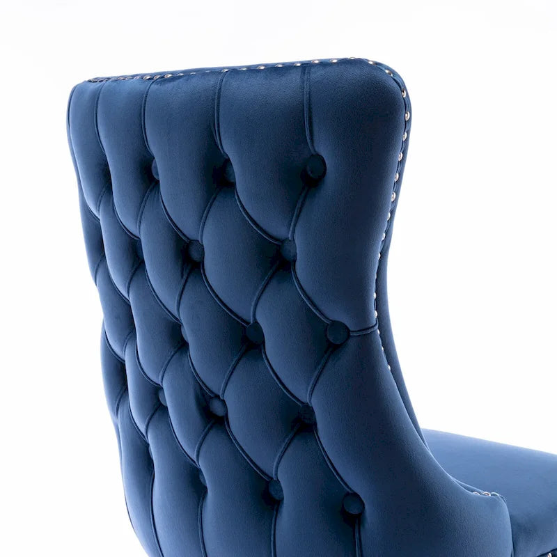 Upholstered Wing-Back Dining Chair Set Of 2