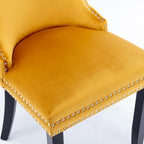 Upholstered Wing-Back Dining Chair Set Of 2