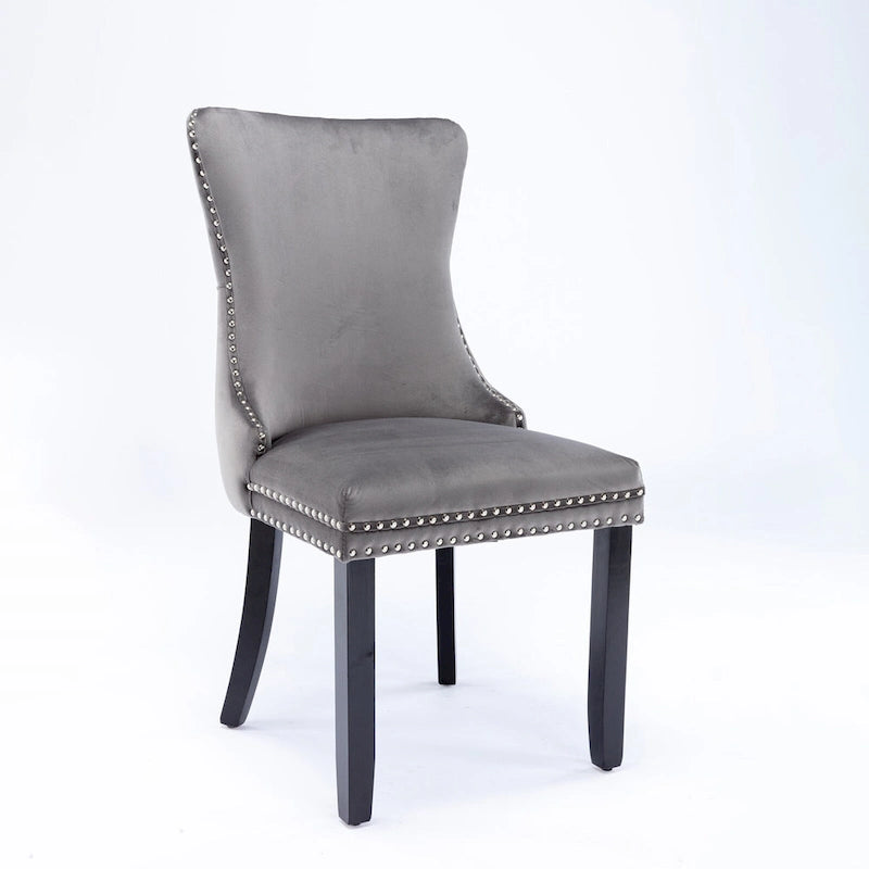 Upholstered Wing-Back Dining Chair Set Of 2