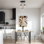 Modern Dining Room Chairs with Metal Legs(Set of 4) - N/A