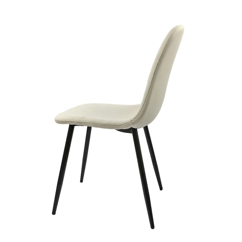 Modern Dining Room Chairs with Metal Legs(Set of 4) - N/A